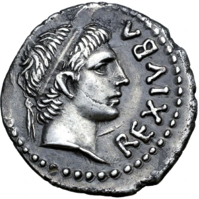 Denarius - Juba II Caesarea front