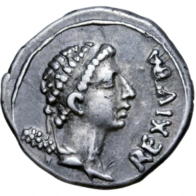 Denarius - Juba II Caesarea front