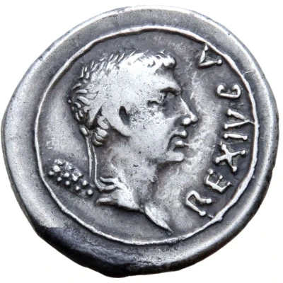 Denarius - Juba II Caesarea front