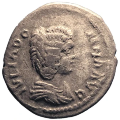 Denarius - Julia Domna BONI EVENTVS; Bonus Eventus front