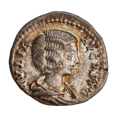 Denarius - Julia Domna CERERI FRVGIF; Ceres front