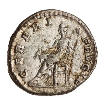 Denarius - Julia Domna CERERI FRVGIF; Ceres back