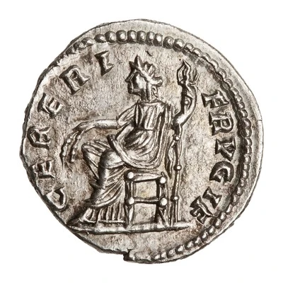Denarius - Julia Domna CERERI FRVGIF; Ceres back