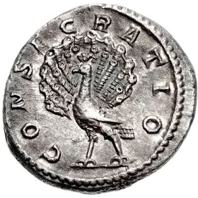 Denarius - Julia Domna CONSECRATIO back
