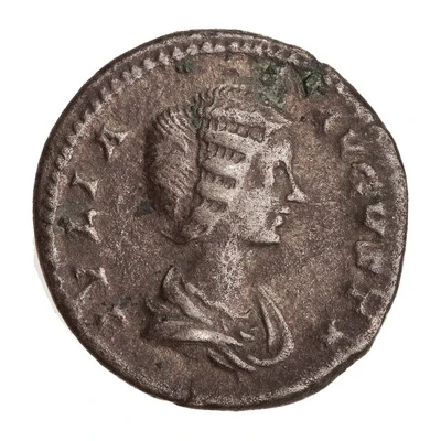 Denarius - Julia Domna, Caracalla, and Geta AETERNIT IMPERI front