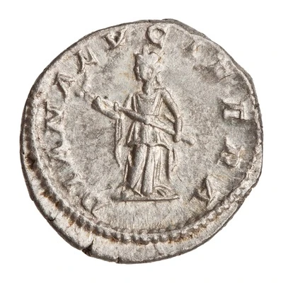 Denarius - Julia Domna DIANA LVCIFERA; Diana back