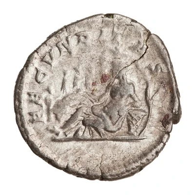 Denarius - Julia Domna FECVNDITAS; Terra and Four Seasons back