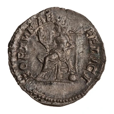 Denarius - Julia Domna FORTVNAE FELICI; Fortuna back
