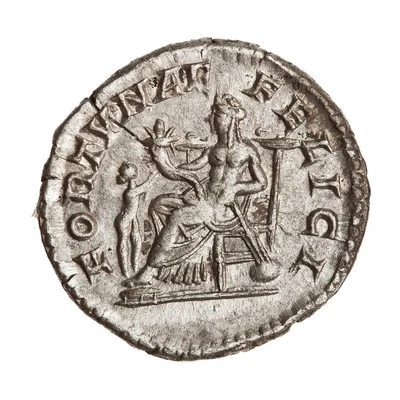 Denarius - Julia Domna FORTVNAE FELICI; Fortuna back