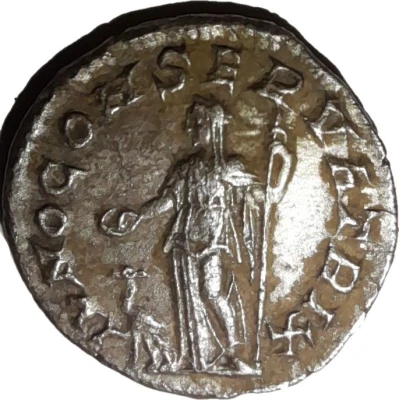 Denarius - Julia Domna IVNO CONSERVATRIX; Juno back