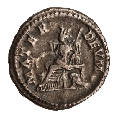 Denarius - Julia Domna MATER DEVM; Cybele back