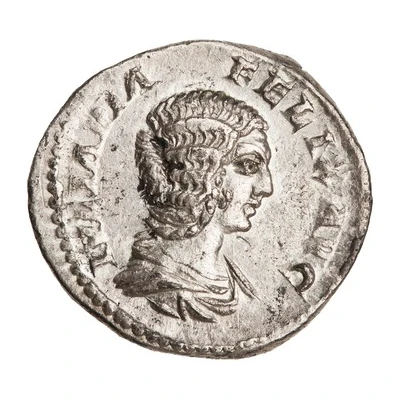 Denarius - Julia Domna MATRI DEVM; Cybele front