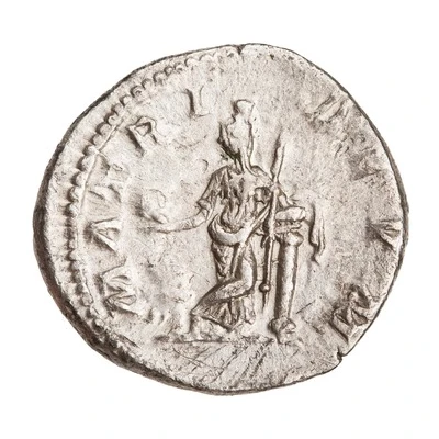 Denarius - Julia Domna MATRI DEVM; Cybele back