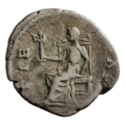 Denarius - Julia Domna PIETAS AVG; Pietas and Vesta back