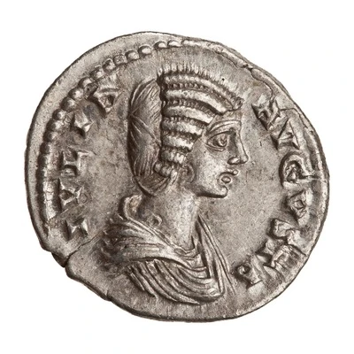Denarius - Julia Domna PIETAS PVBLICA; Pietas front