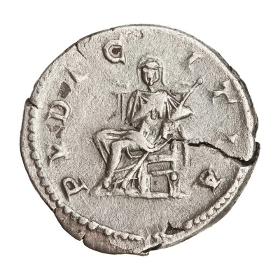 Denarius - Julia Domna PVDICITIA; Pudicitia back