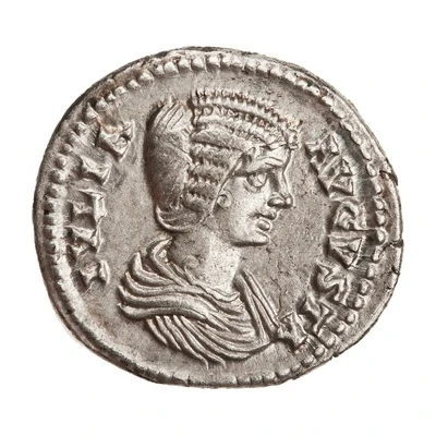 Denarius - Julia Domna SAECVLI FELICITAS; Isis and Horus front