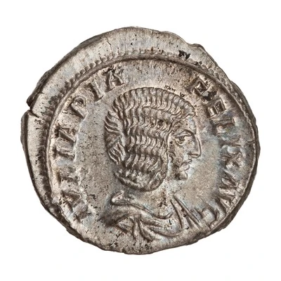 Denarius - Julia Domna VESTA; Vesta front