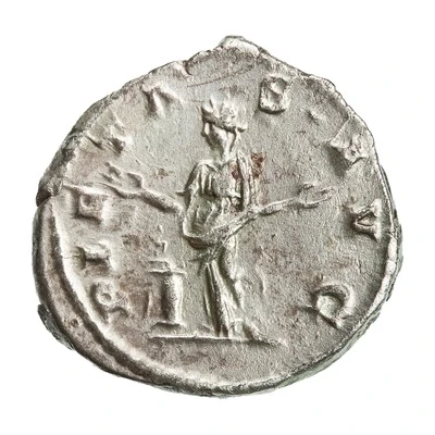Denarius - Julia Maesa PIETAS AVG; Pietas back