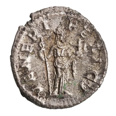 Denarius - Julia Mamaea VENERI FELICI; Cupid and Venus back