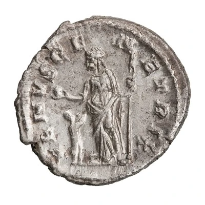 Denarius - Julia Mamaea VENVS GENETRIX; Cupid and Venus back