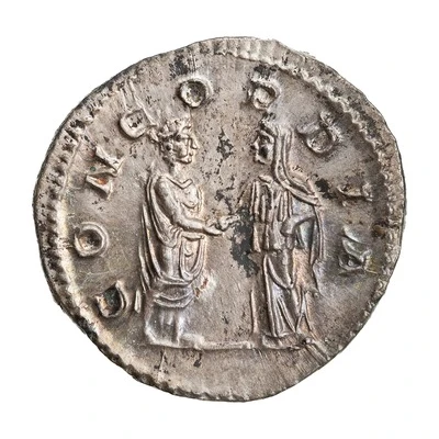 Denarius - Julia Paula and Elagabalus CONCORDIA back