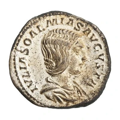 Denarius - Julia Soaemias IVNO REGINA; Juno front