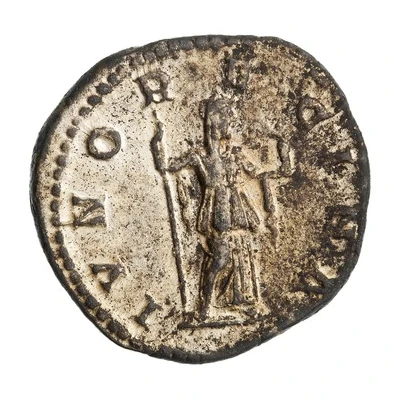 Denarius - Julia Soaemias IVNO REGINA; Juno back