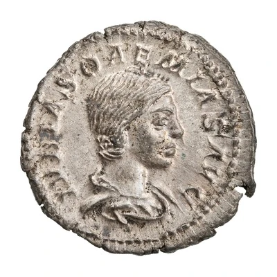 Denarius - Julia Soaemias VENVS CAELESTIS; Venus front