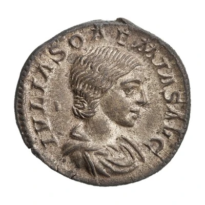 Denarius - Julia Soaemias VENVS CAELESTIS; Venus front