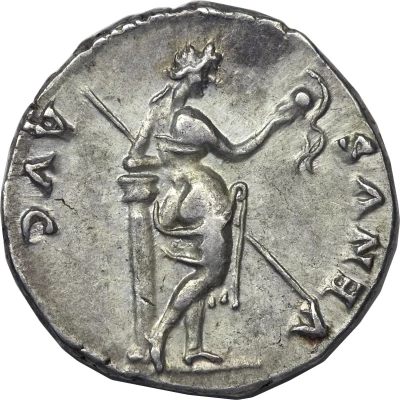 Denarius - Julia Titi VENVS AVG; Venus back