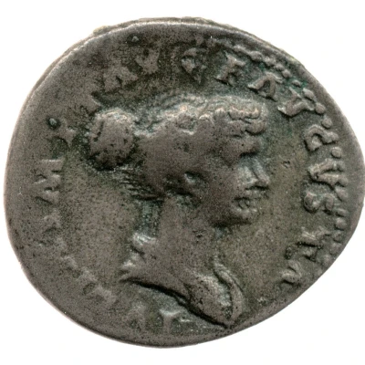 Denarius - Julia Titi VESTA S C; Vesta front
