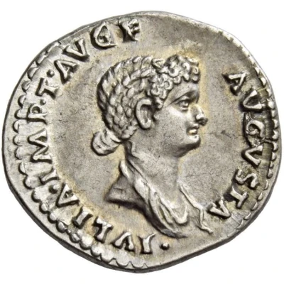 Denarius - Julia Titi VESTA; Vesta front