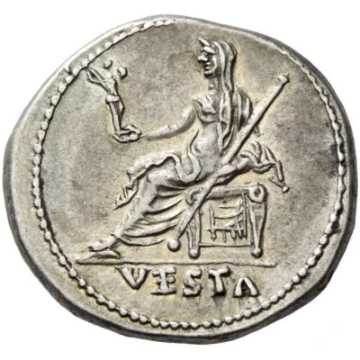 Denarius - Julia Titi VESTA; Vesta back