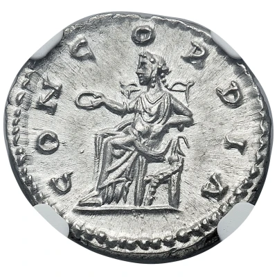Denarius - Lucilla CONCORDIA; Concordia back