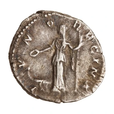 Denarius - Lucilla IVNO REGINA; Juno back
