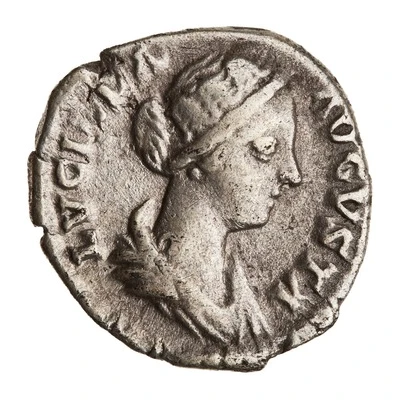 Denarius - Lucilla PVDICITIA; Pudicitia front