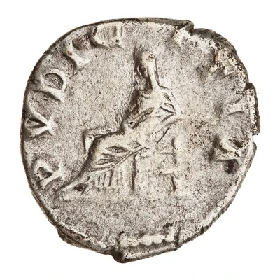 Denarius - Lucilla PVDICITIA; Pudicitia back