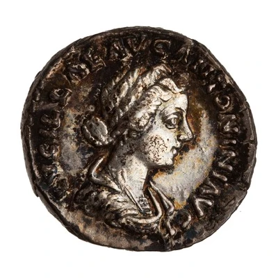 Denarius - Lucilla VOTA PVBLICA front