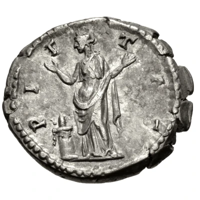 Denarius - Lucius Aelius PIETAS; Pietas back