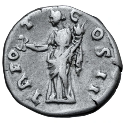 Denarius - Lucius Aelius TR POT COS II; Felicitas back