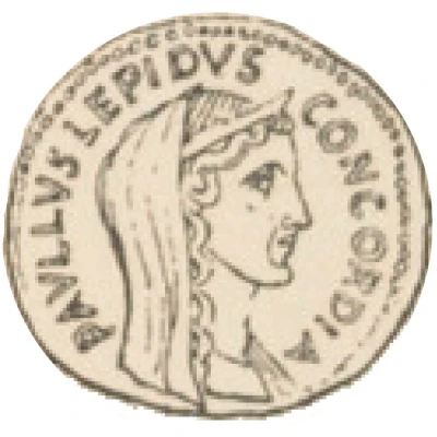 Denarius - Lucius Aemilius Paullus Macedonicus and Perseus of Macedon IMP CAES TRAIAN AVG GER DAC P P REST TER PAVLVS; Concordia front