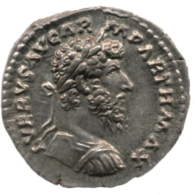 Denarius - Lucius Verus PAX AVG TR P VI COS II; Pax front