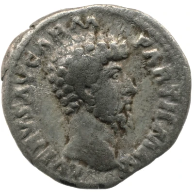 Denarius - Lucius Verus PAX AVG TR P VI COS II; Pax front