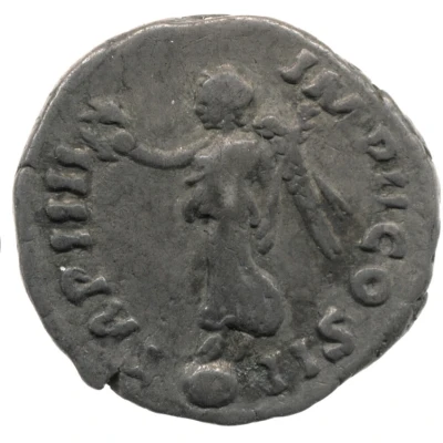 Denarius - Lucius Verus TR P IIII IMP II COS II; Victory back