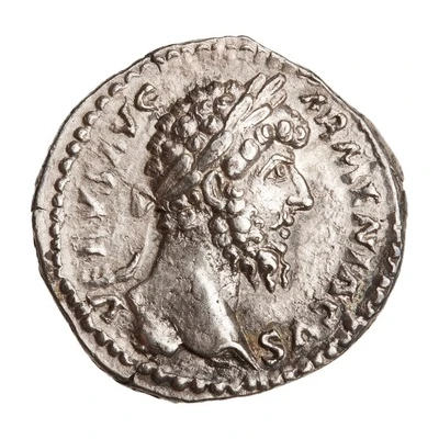Denarius - Lucius Verus TR P V IMP II COS II; Mars front