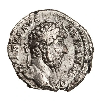 Denarius - Lucius Verus TR P V IMP II COS II; Roma and Victory front