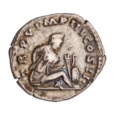 Denarius - Lucius Verus TR P V IMP III COS II back