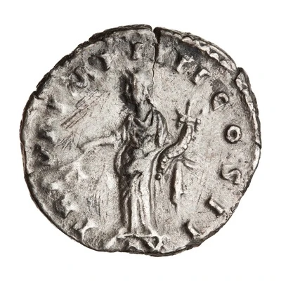 Denarius - Lucius Verus TR P VI IMP IIII COS II PAX; Pax back