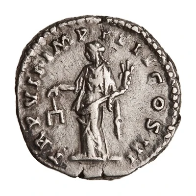 Denarius - Lucius Verus TR P VII IMP IIII COS III; Aequitas back